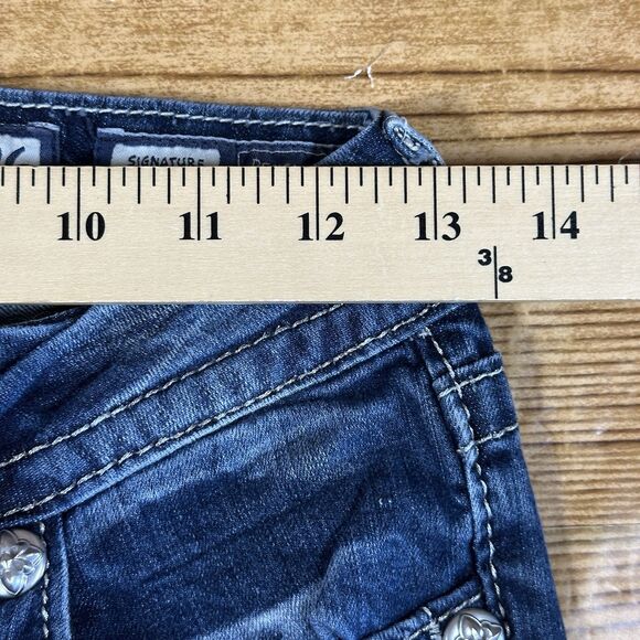 Miss Me Jeans Skinny Ankle Rhinestone Beaded Pockets Size 26 JE8111AK2 - Picture 5 of 16